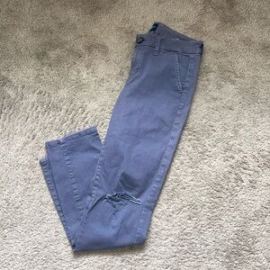 Stretch cotton pants